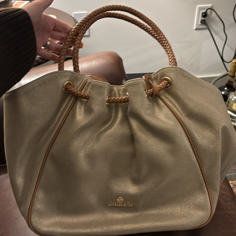 Michael Kors Montauk Metallic Tote